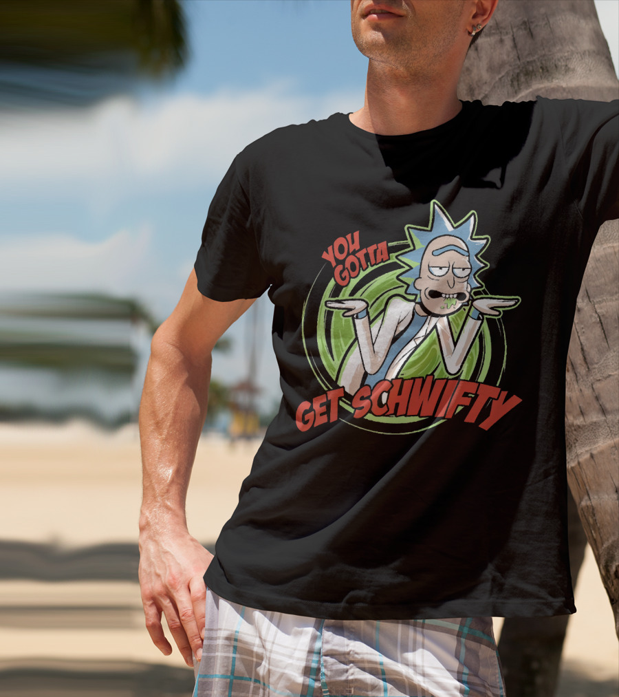 You Gotta Get Schwifty Rick And Morty Portal Image T-Shirt