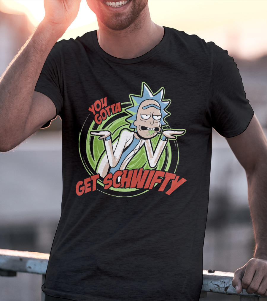 You Gotta Get Schwifty Rick And Morty Portal Image T-Shirt