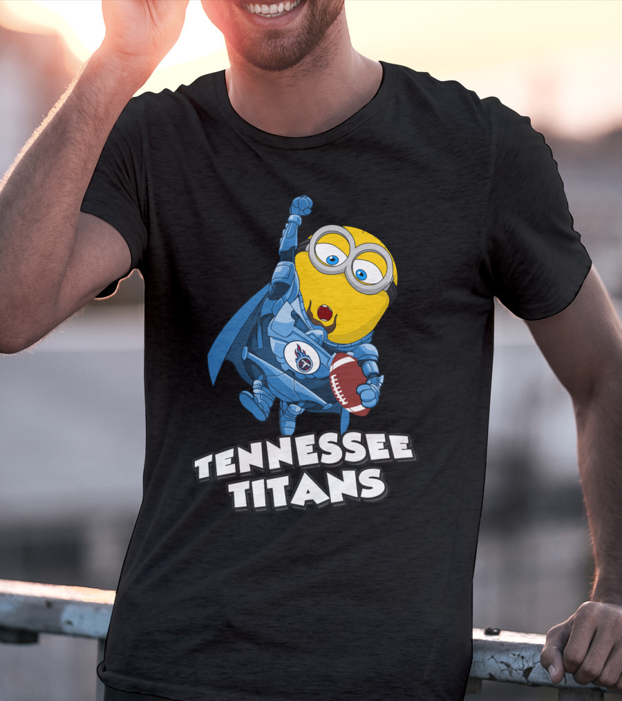 Tennessee Titans Minion Football Fan Burst T-Shirt
