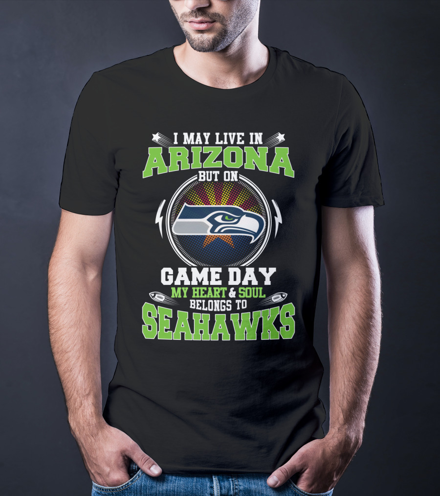 Discover The Passionate Arizona Seahawks Fan Support On Game Day T-Shirt