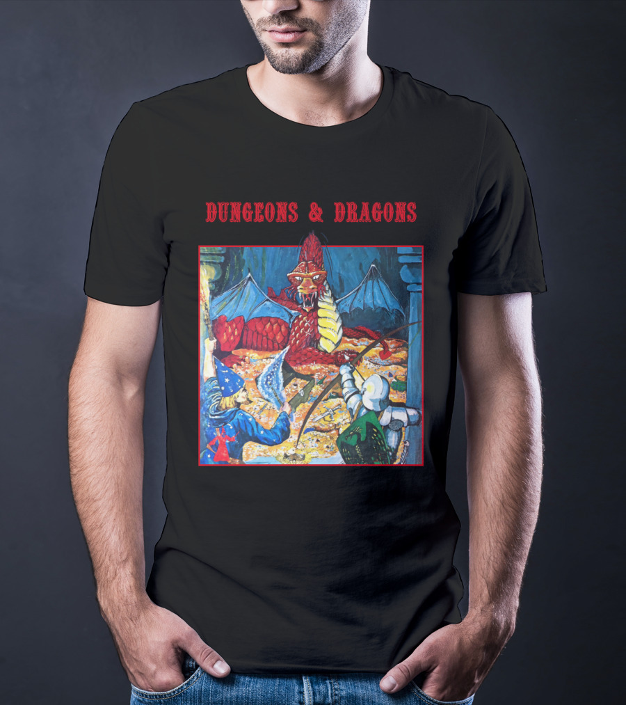 Dungeons And Dragons Basic Set Vintage Illustration Adventure T-Shirt