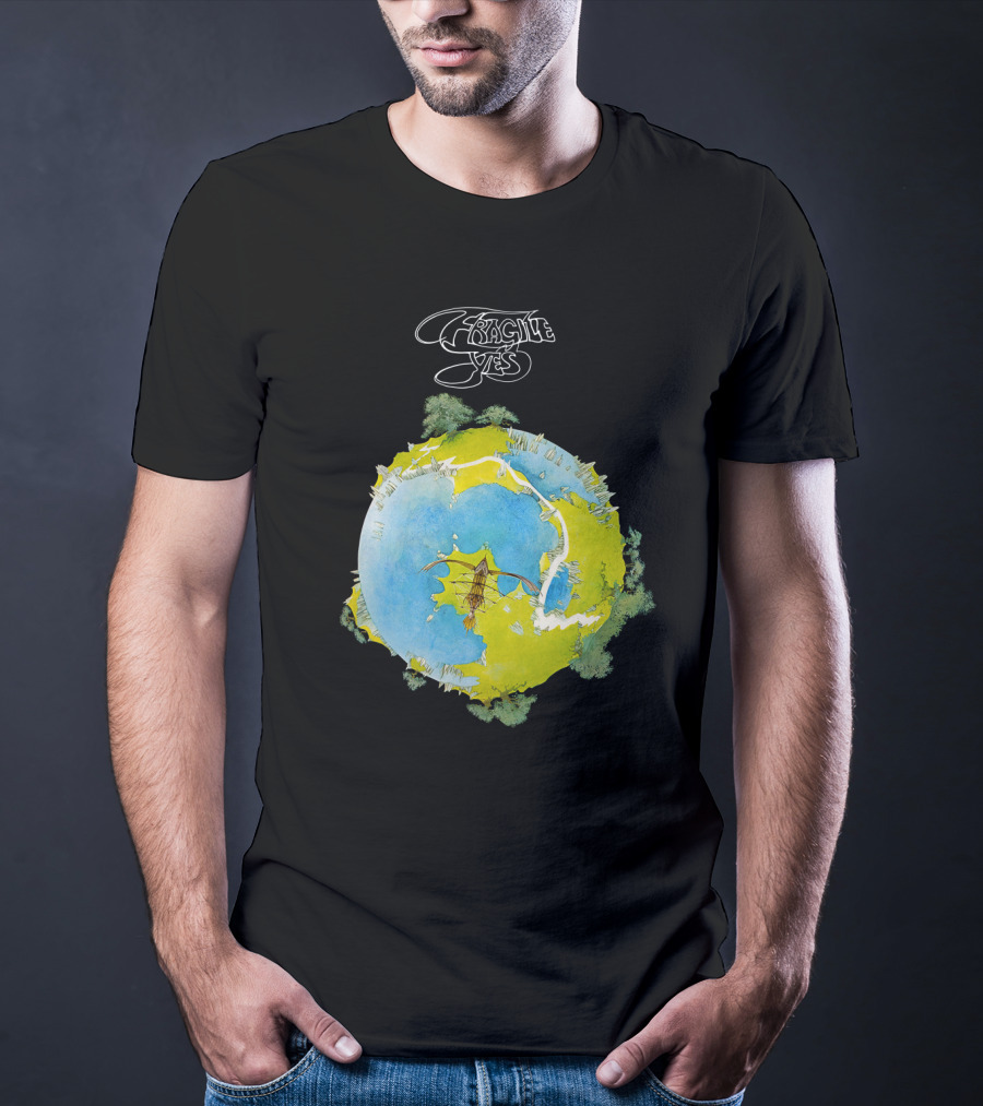 Fragile Yes Planet Cover T-Shirt