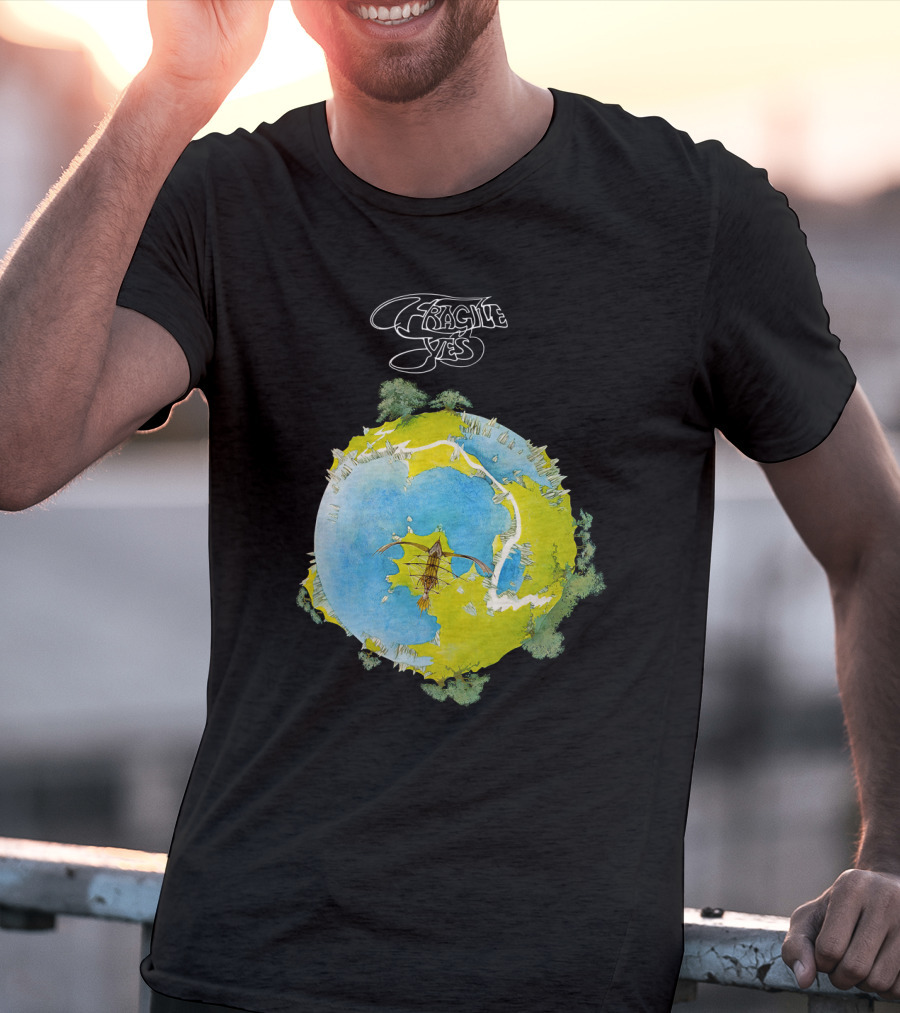 Fragile Yes Planet Cover T-Shirt