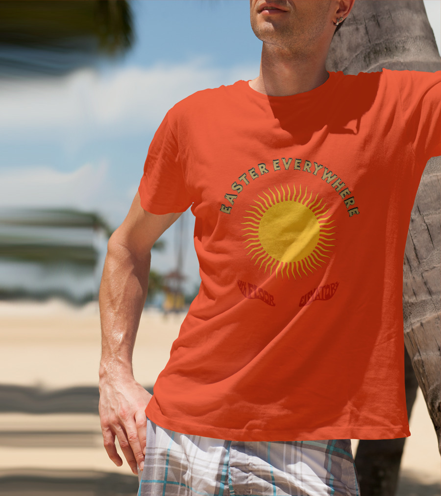 Easter Everywhere 13th Floor Elevators Sunburst Iconic Psychedelic Motif T-Shirt