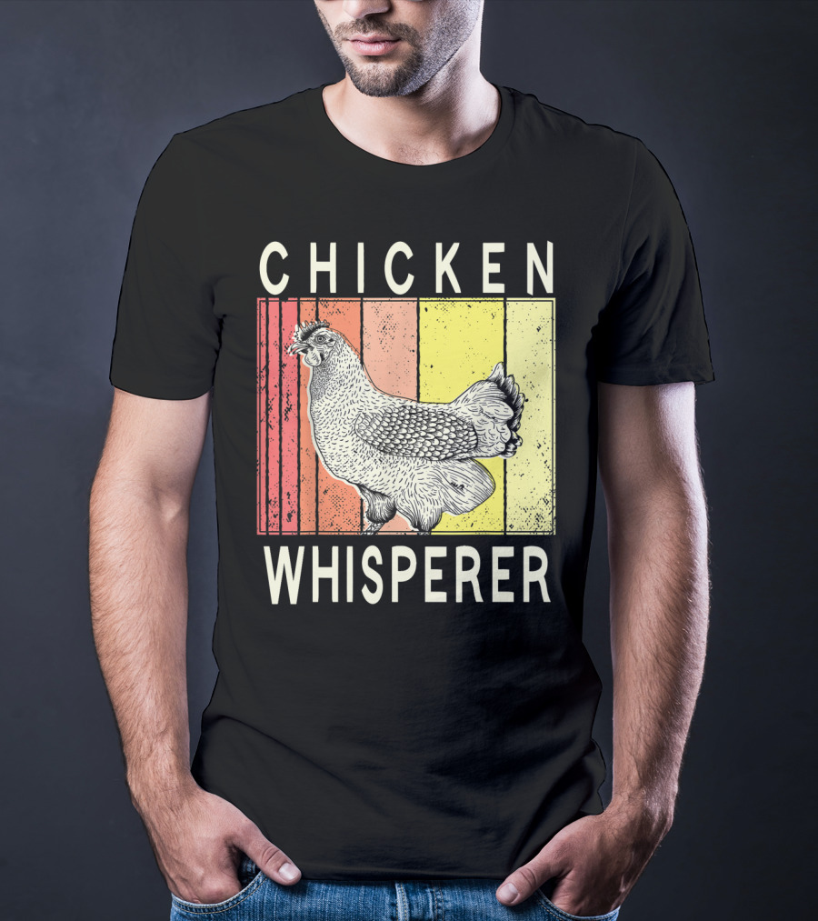 Chicken Whisperer Vintage Illustration For Chicken Farmer Enthusiasts T-Shirt