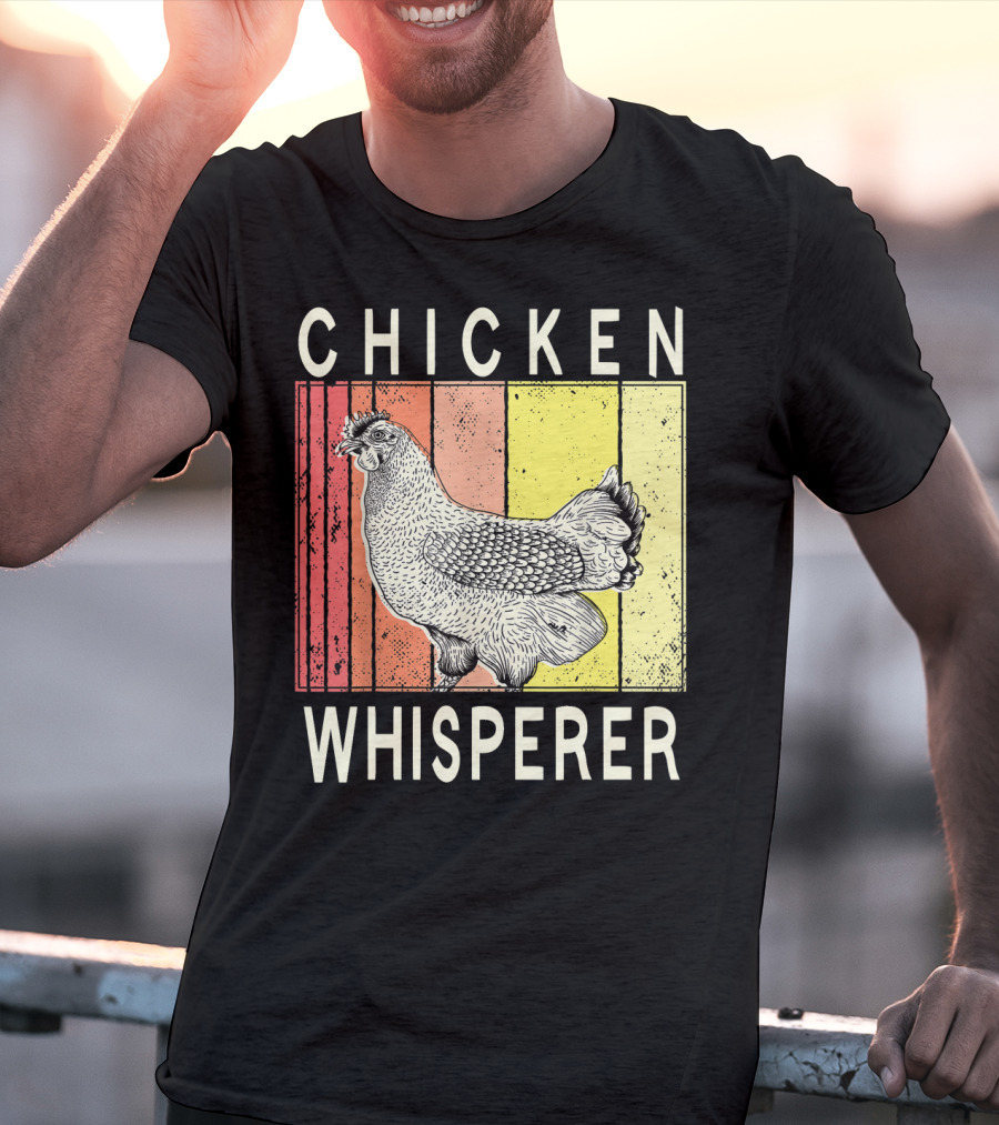 Chicken Whisperer Vintage Illustration For Chicken Farmer Enthusiasts T-Shirt