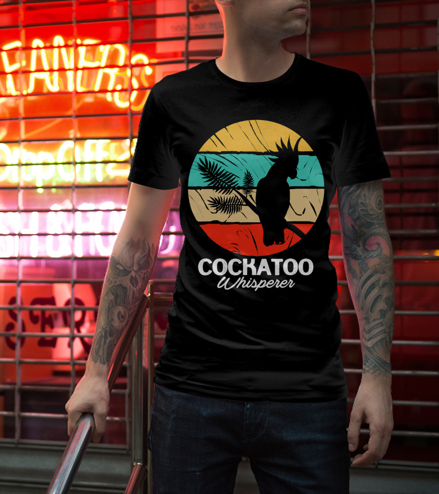 Cockatoo Whisperer Vintage Sunset Cockatiel T-Shirt