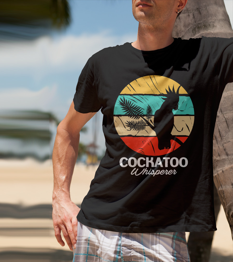 Cockatoo Whisperer Vintage Sunset Cockatiel T-Shirt