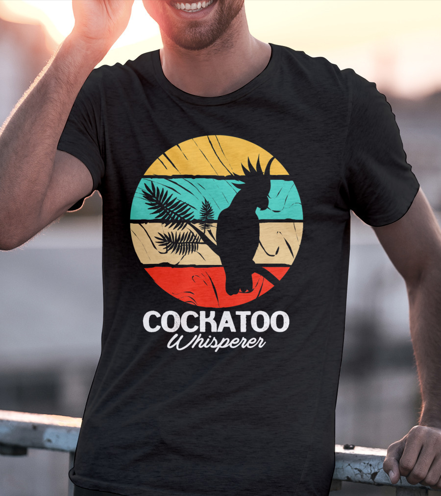 Cockatoo Whisperer Vintage Sunset Cockatiel T-Shirt