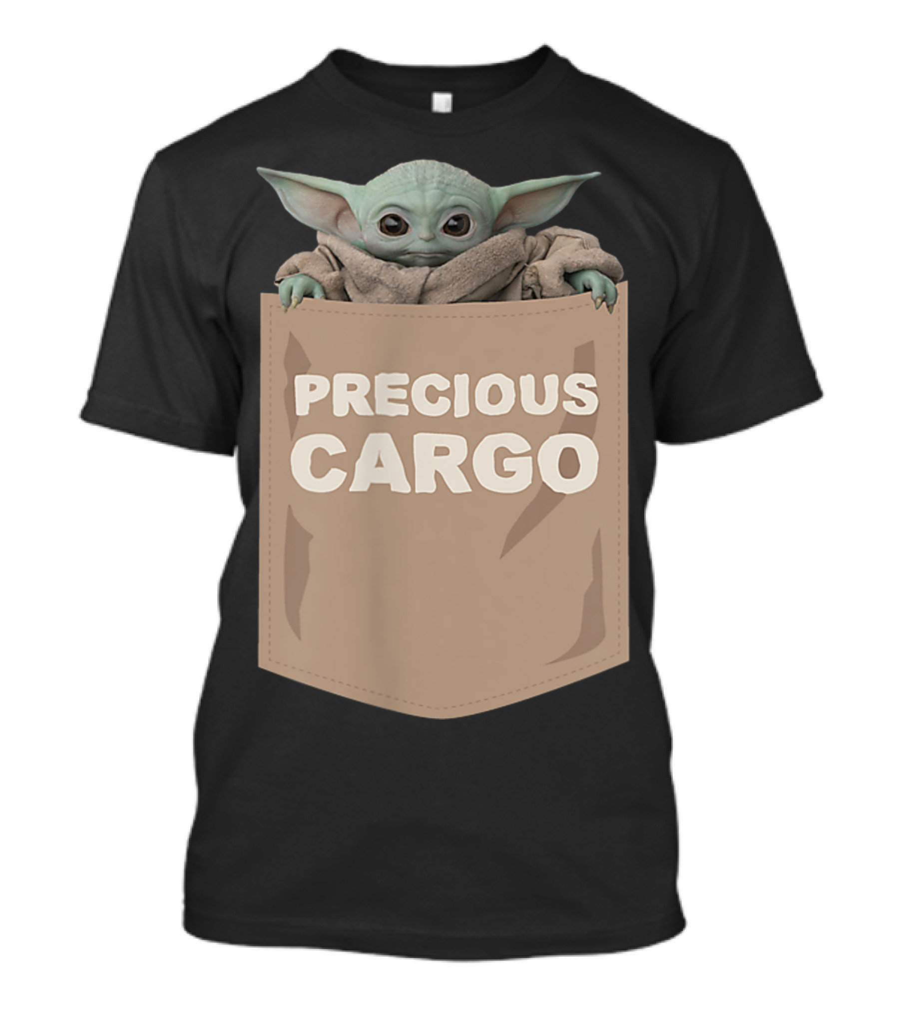 The Child Precious Cargo Pocket Yoda Mandalorian Star Wars Merchandise T-Shirt