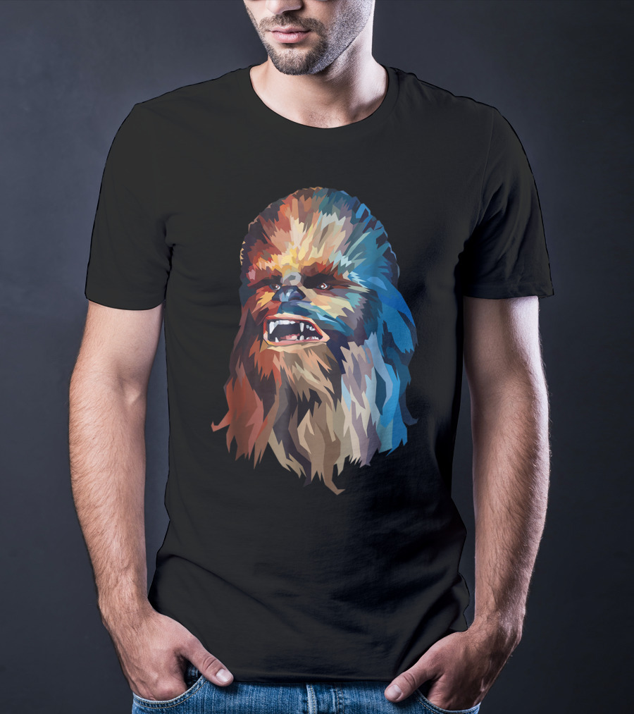 Chewbacca Multicolor Geometric T-Shirt
