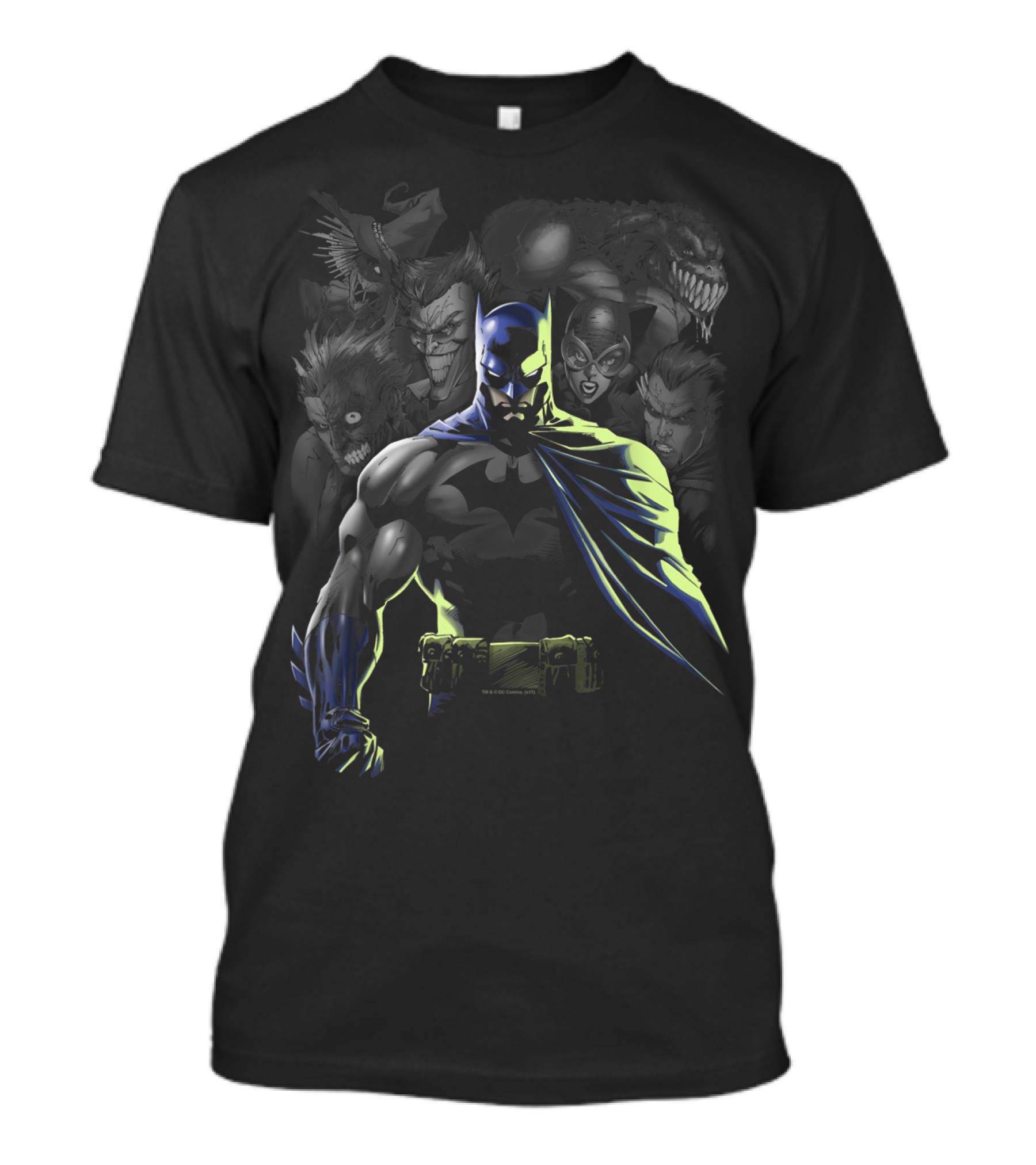 Batman Unleashed With Iconic Villains T-Shirt