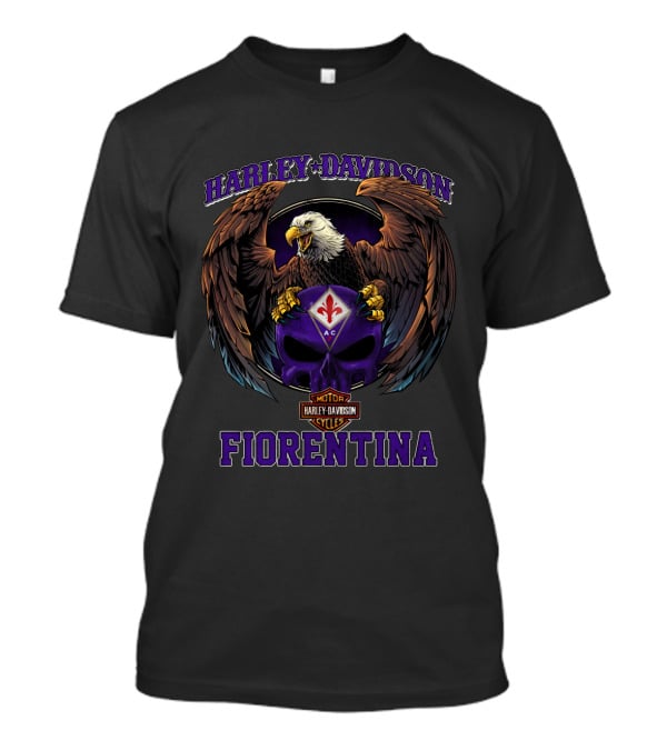 Harley Davidson Fiorentina Ac Eagle Skull T-Shirt
