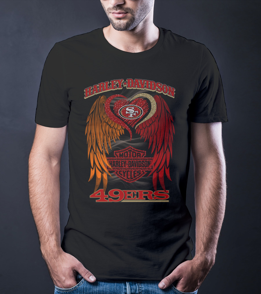 Harley Davidson Motor Cycles San Francisco 49ers T-Shirt