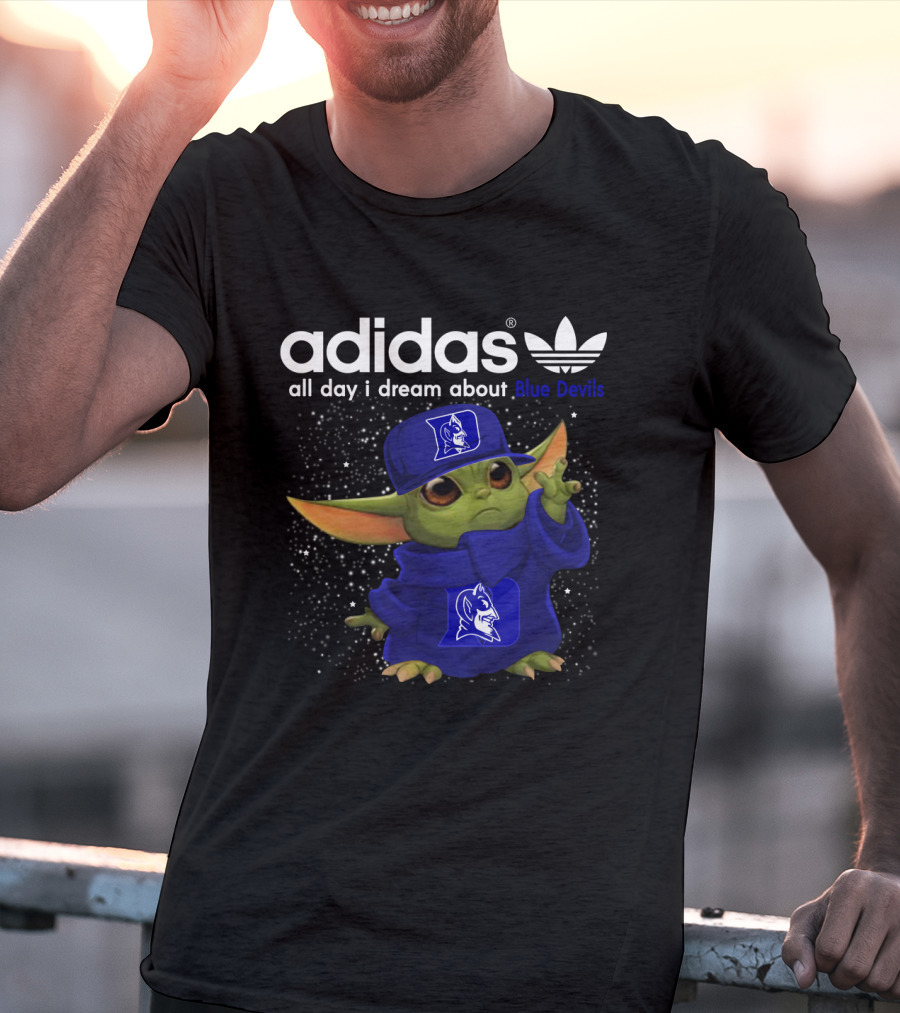 All Day I Dream About Blue Devils Yoda T-Shirt