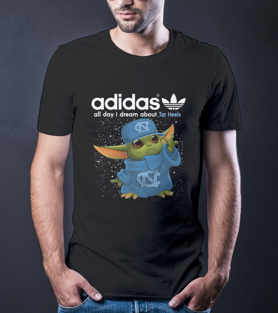All Day I Dream About Tar Heels Baby Yoda NC T-Shirt