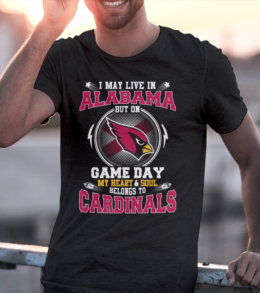 Alabama Game Day Cardinals My Heart And Soul T-Shirt