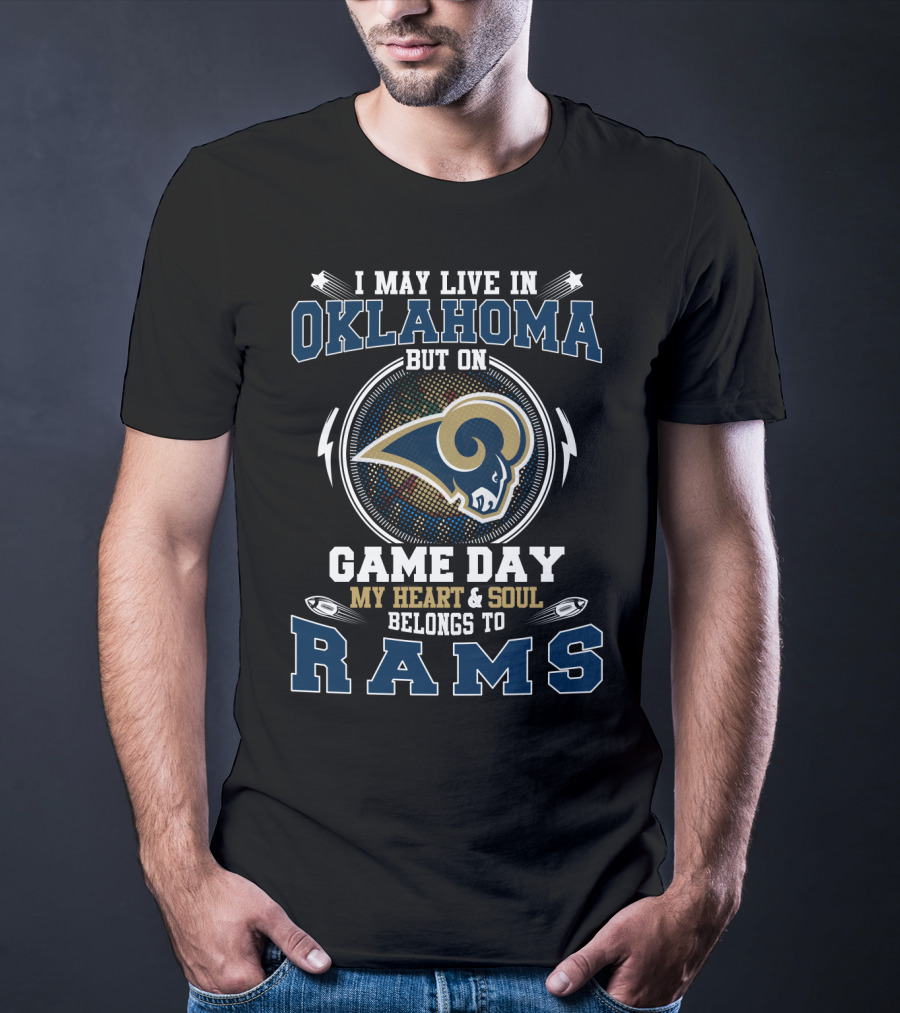 Oklahoma Game Day Heart And Soul Belongs To Rams T-Shirt
