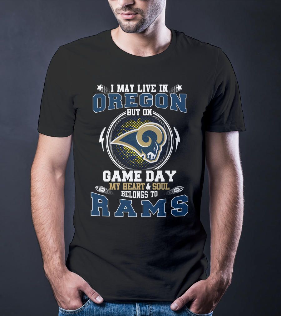 Oregon Game Day My Heart And Soul Belongs To Rams T-Shirt