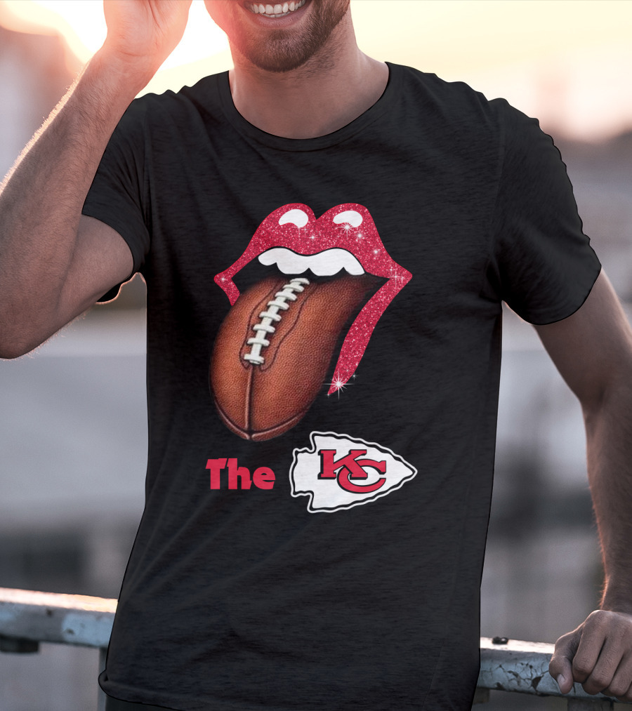 The KC Chiefs Football Lips T-Shirt