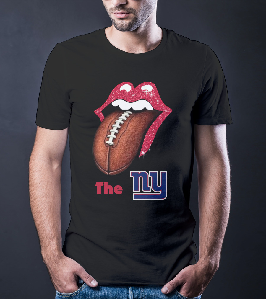 The NY SMILE GIANTS Football Tongue T-Shirt