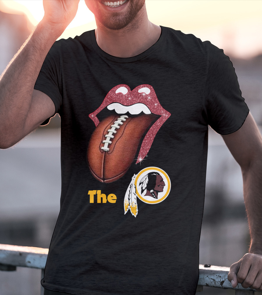 The Redskins Lips Football T-Shirt