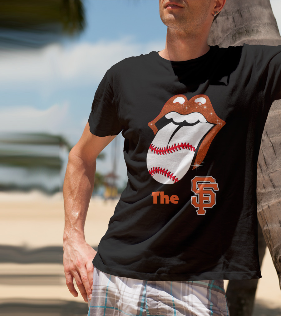 The SF Giants Baseball Tongue T-Shirt