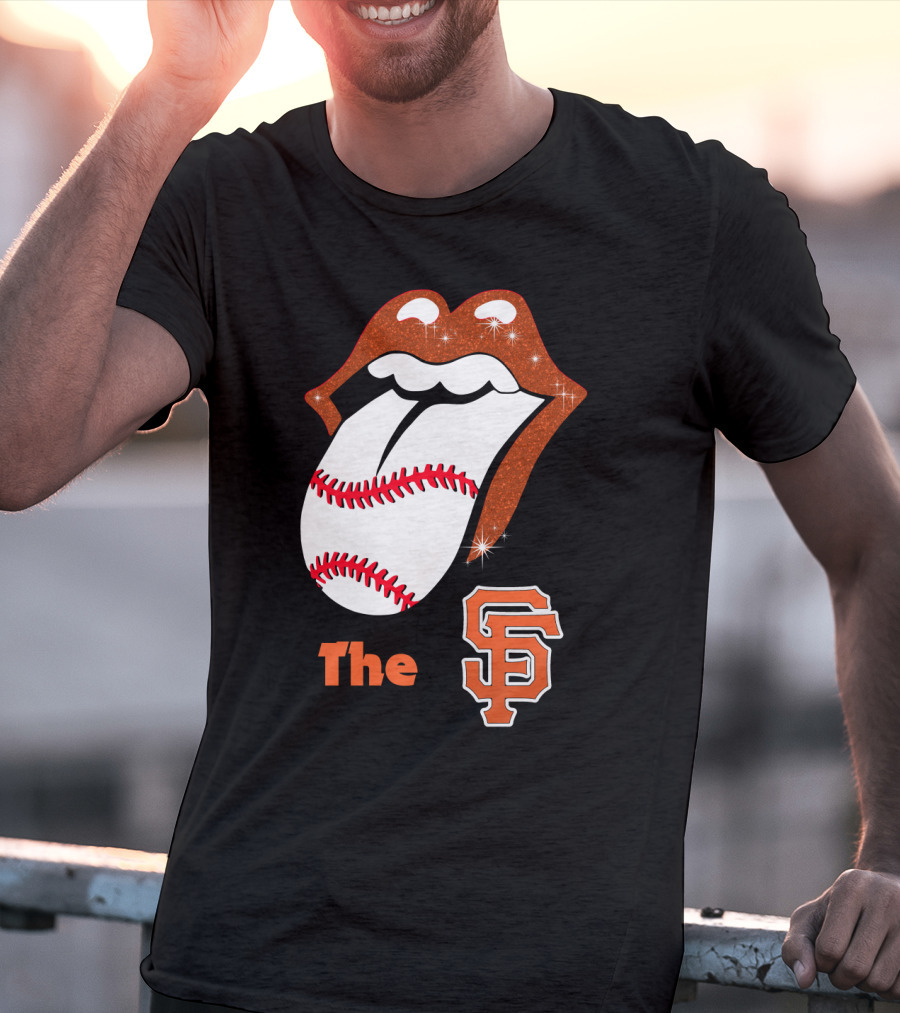 The SF Giants Baseball Tongue T-Shirt