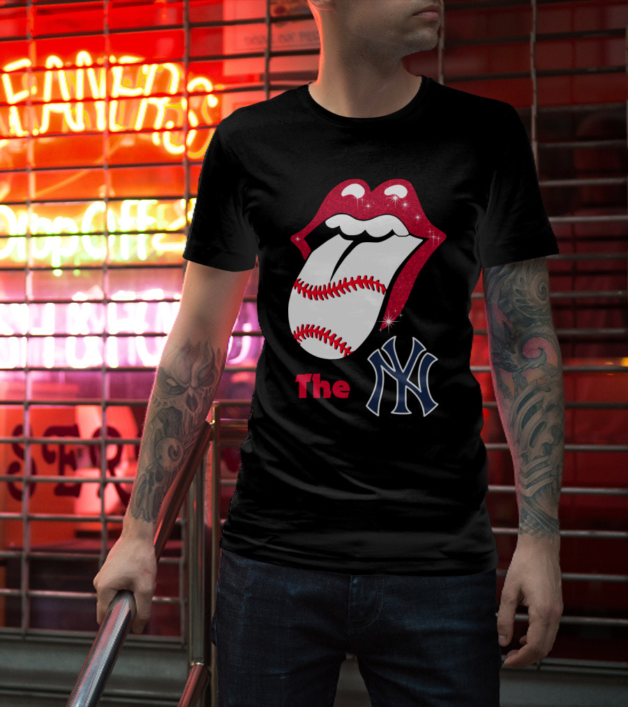 The Yankees Baseball Rolling Tongue T-Shirt