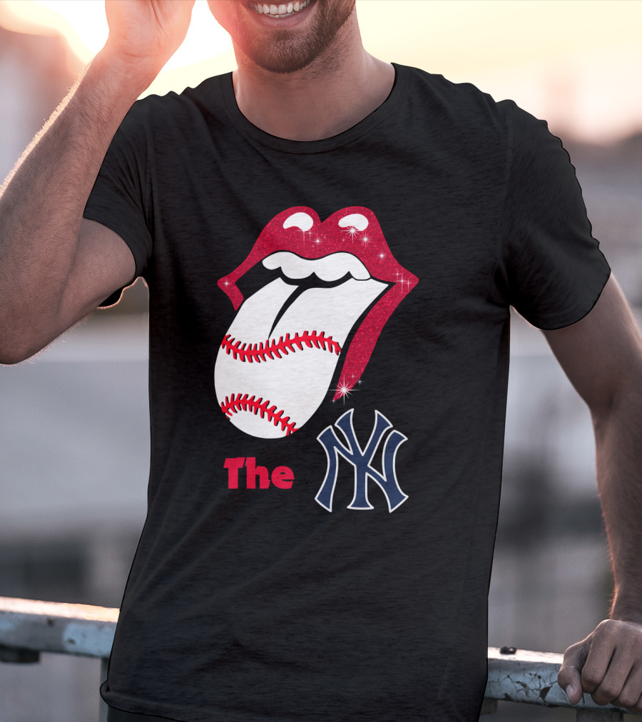 The Yankees Baseball Rolling Tongue T-Shirt