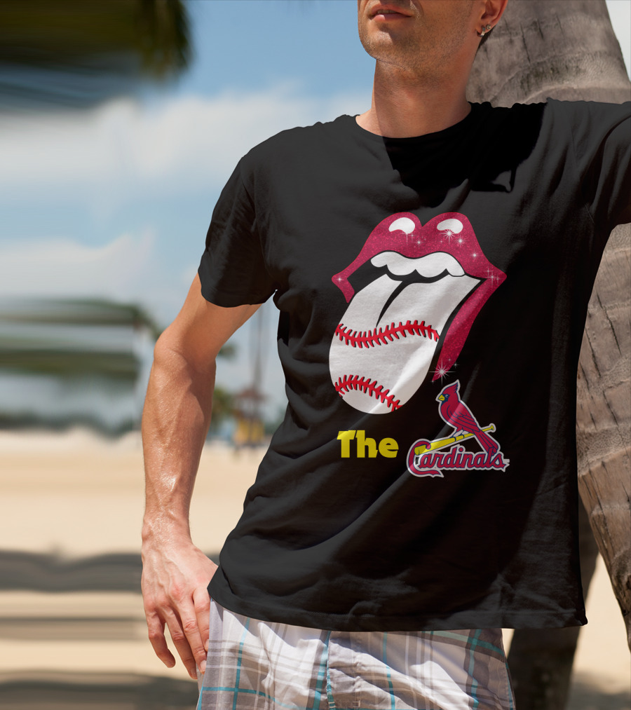 The Cardinals Baseball Tongue Lips T-Shirt