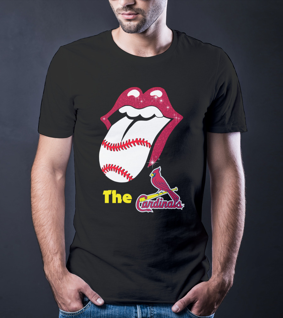 The Cardinals Baseball Tongue Lips T-Shirt