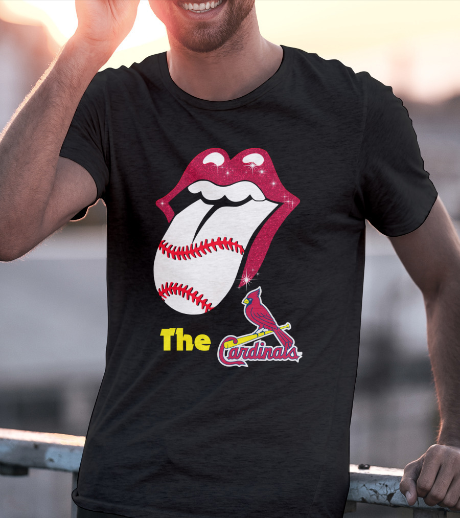 The Cardinals Baseball Tongue Lips T-Shirt