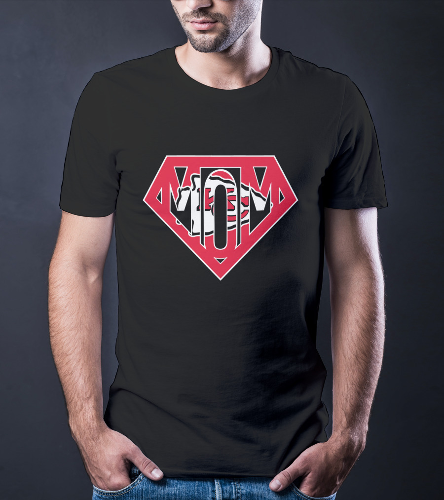 Super Mom Kansas City Chiefs Logo Inspired T-Shirt
