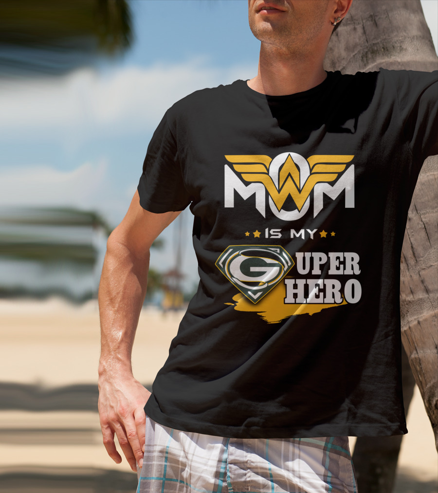 Mom Is My Packers Super Hero T-Shirt