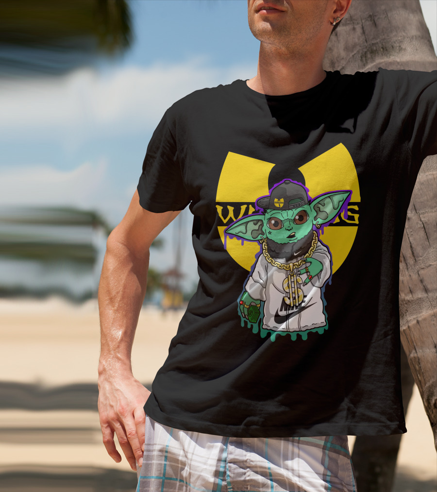 Wu Ni Baby Yoda Wu-Tang Clan Crossover T-Shirt
