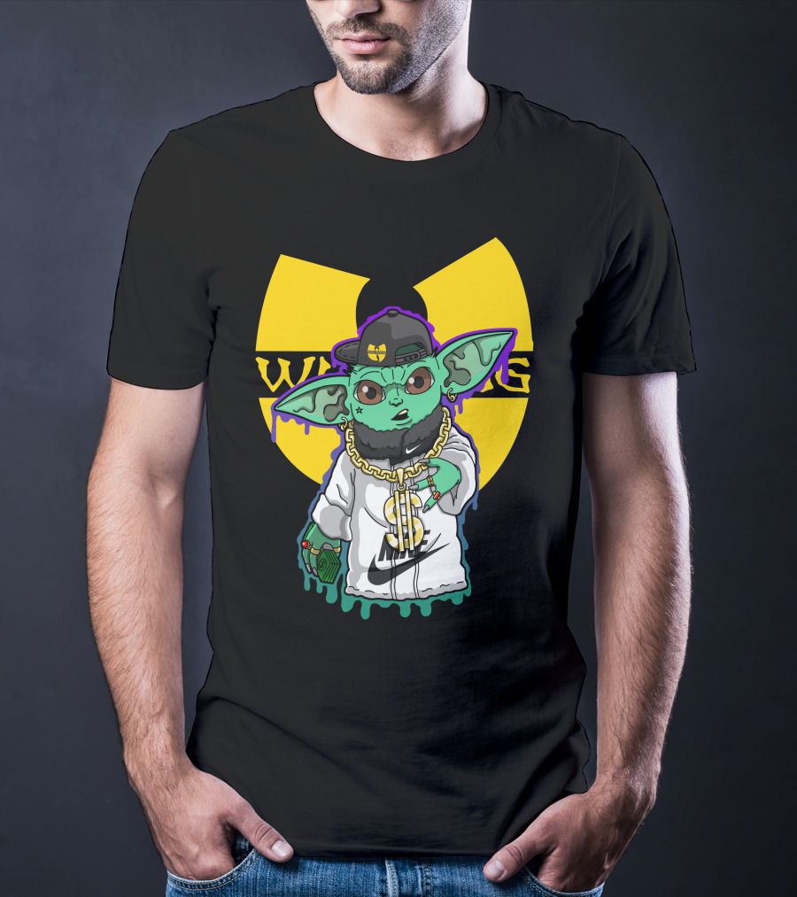 Wu Ni Baby Yoda Wu-Tang Clan Crossover T-Shirt