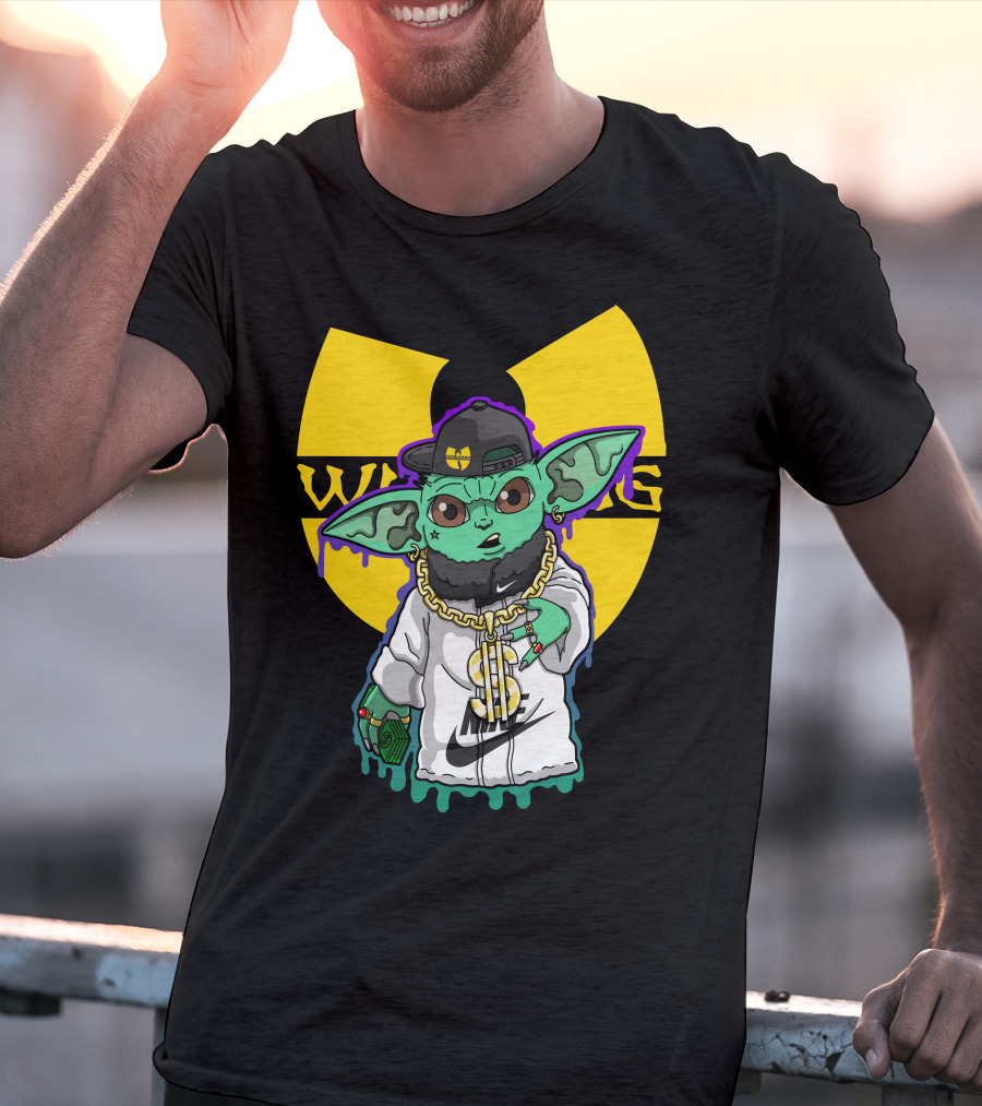 Wu Ni Baby Yoda Wu-Tang Clan Crossover T-Shirt