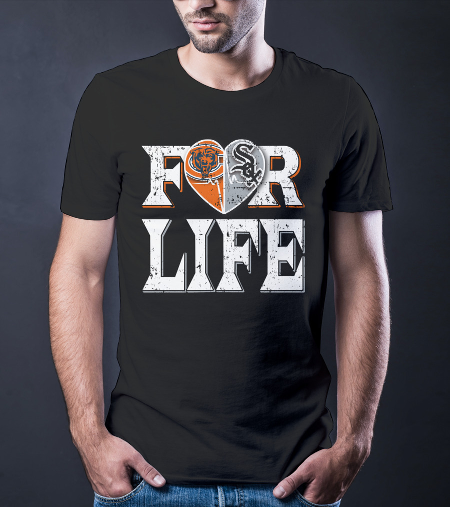 For Life Bears White Sox T-Shirt