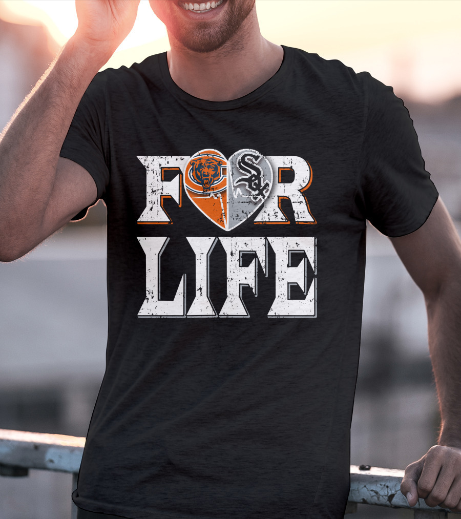 For Life Bears White Sox T-Shirt