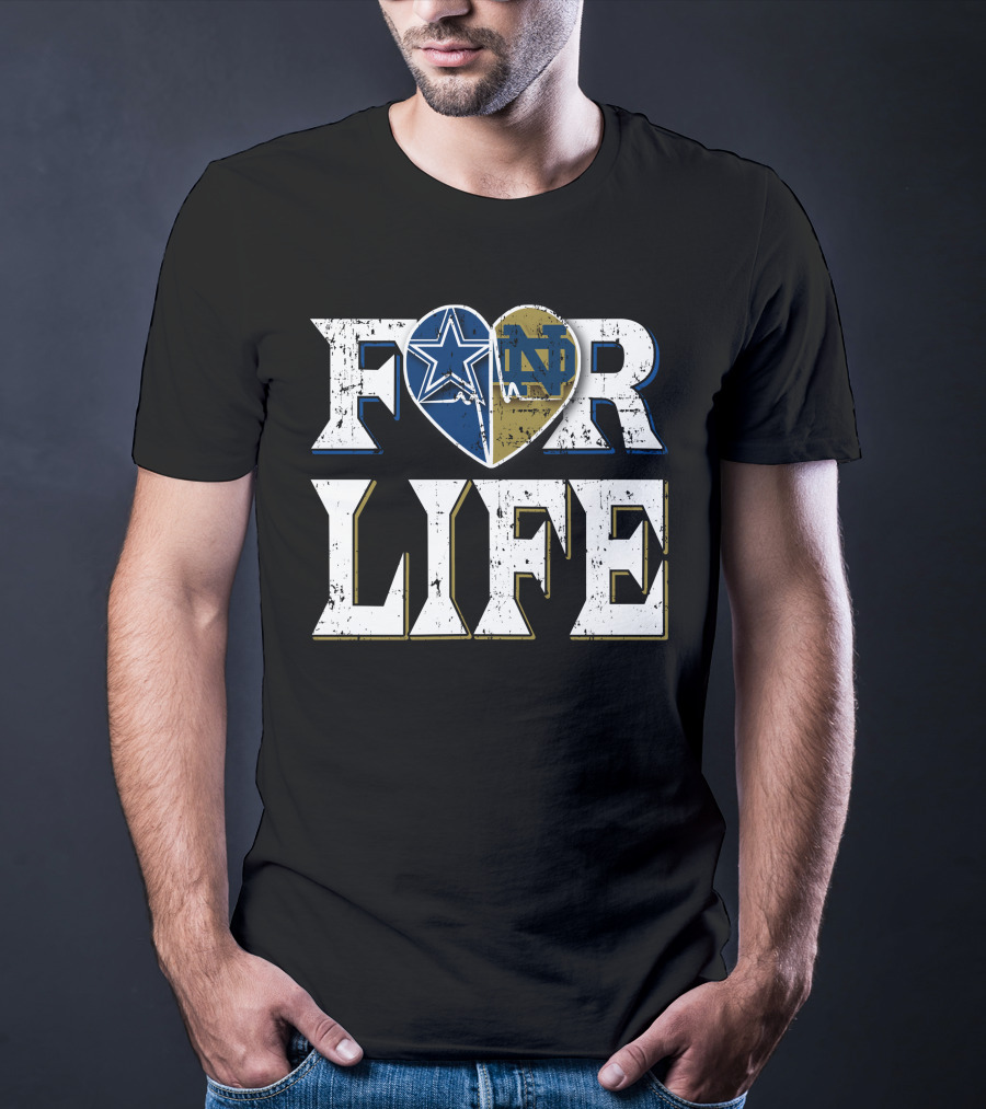 For Life Cowboys Notre Dame T-Shirt