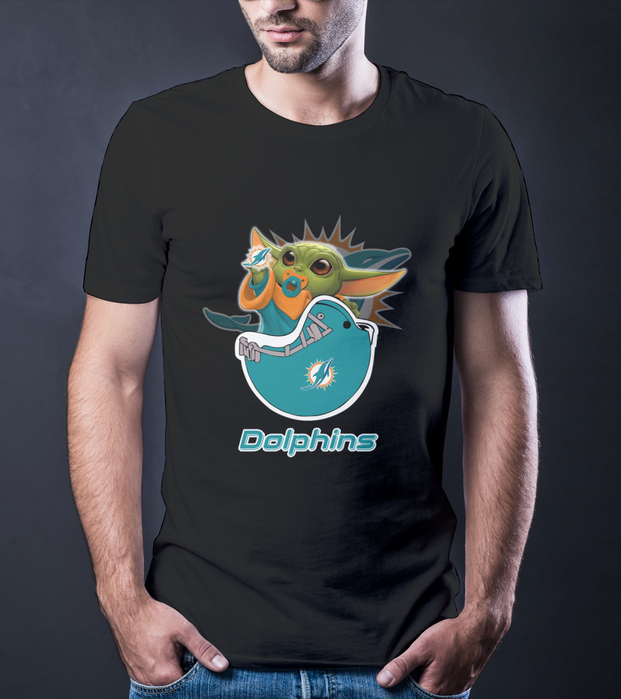 Dolphins Yodast Md 009 Miami Football Iconic Crossover T-Shirt
