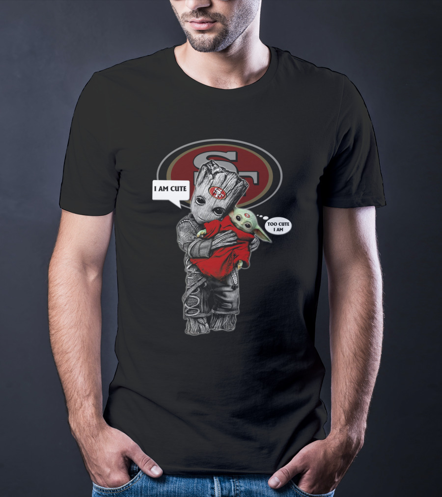 SF49ERS NFL I Am Cute Too Cute I Am YodaST 010 T-Shirt