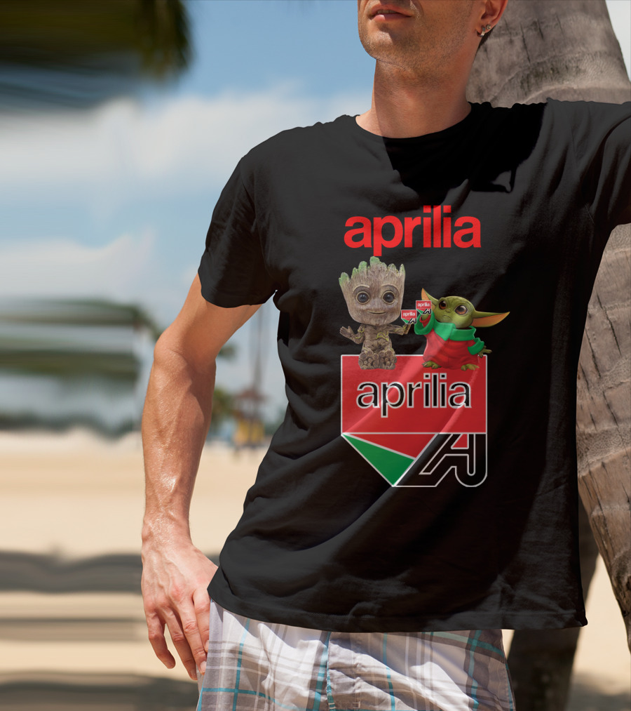 Aprilia Dh 21 Groot Baby Yoda Collaboration T-Shirt