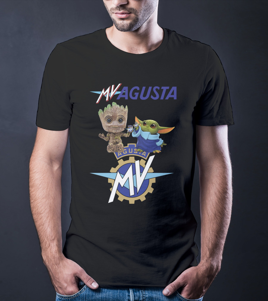 Mv Agusta Groot Yoda Characters T-Shirt