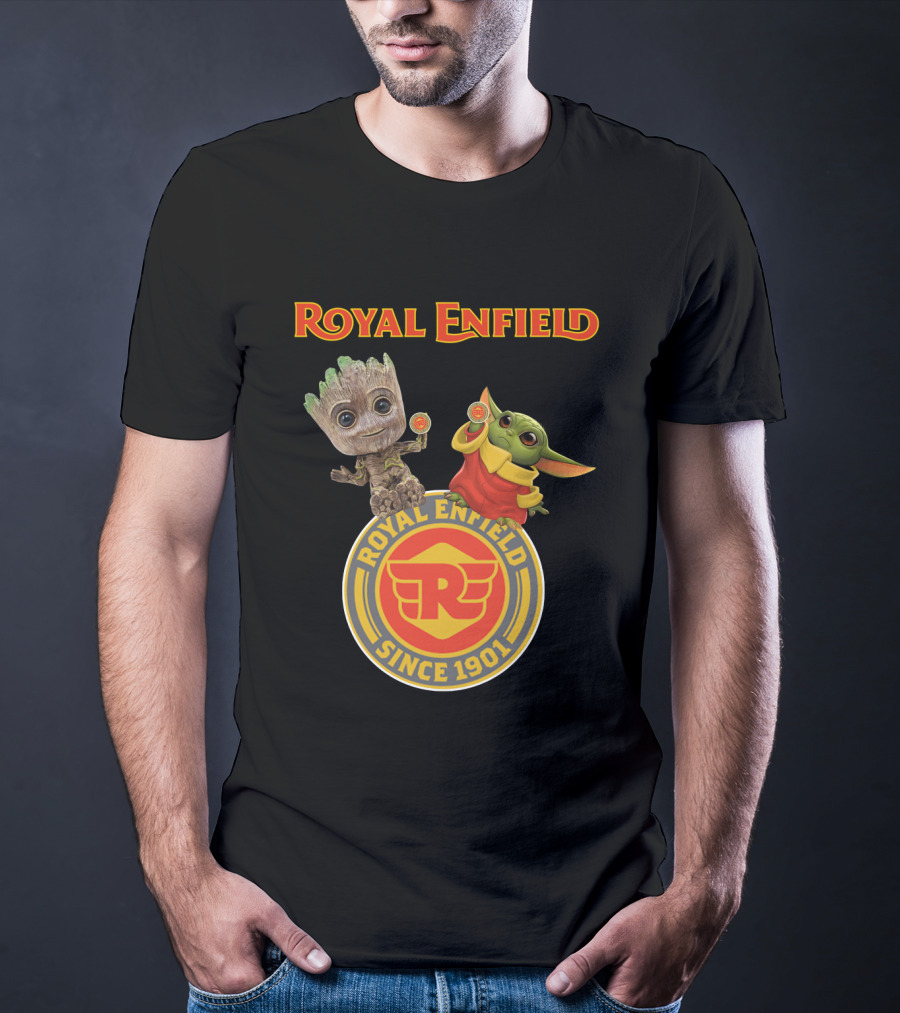 Royal Enfield Since 1901 Groot Yoda T-Shirt