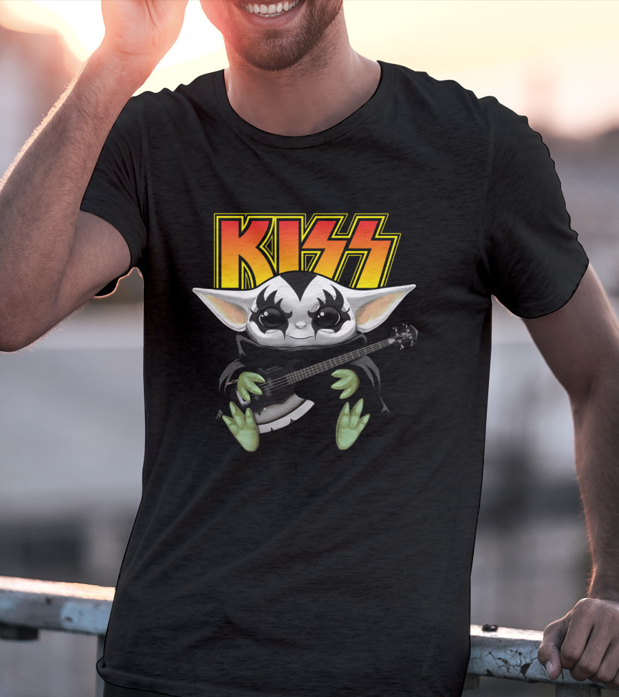 KISS Gene Simmons Baby Alien Guitar T-Shirt