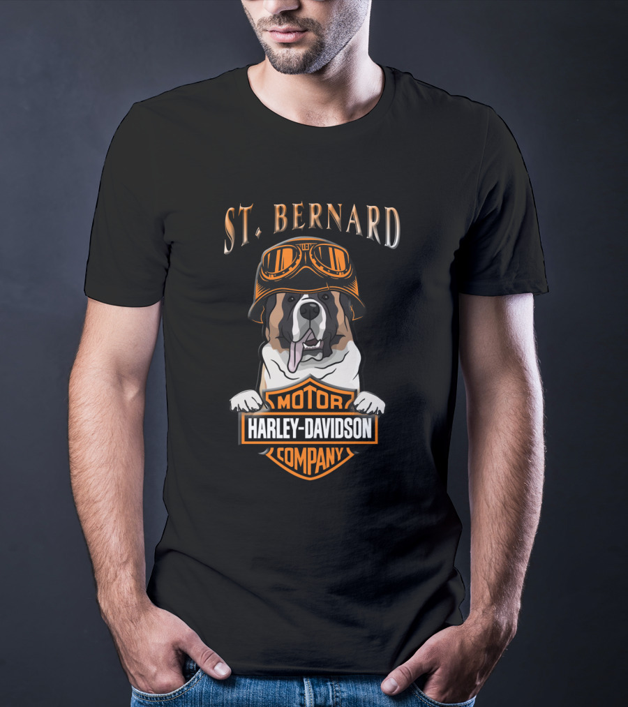 St Bernard Harley Davidson Motorcycle Company T-Shirt