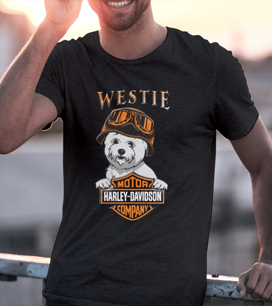 Westie Harley Davidson Motor Company T-Shirt