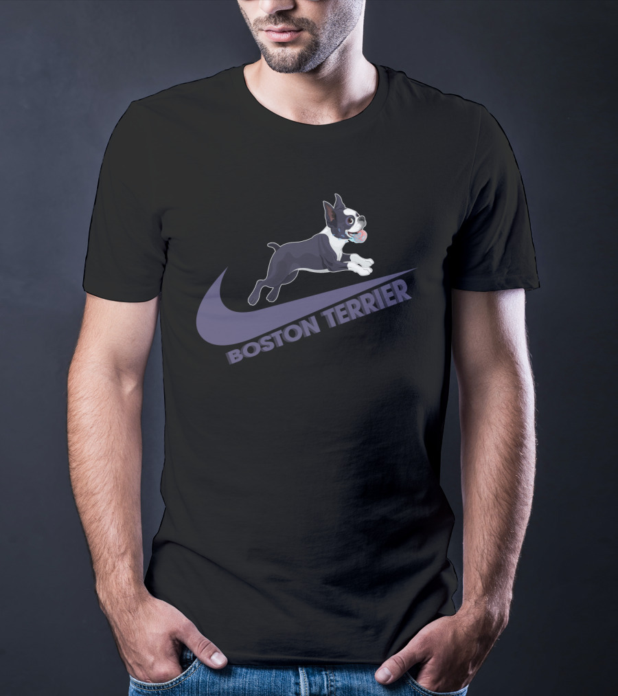 Boston Terrier Nike Logo Style Design Dh T-Shirt